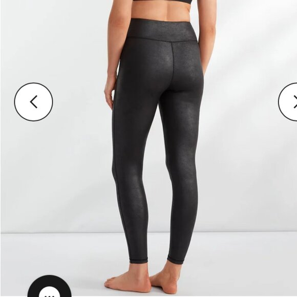 Bare Necessities Leggings Womens XXL Black Faux Leather High Waist NWOT - Picture 6 of 14